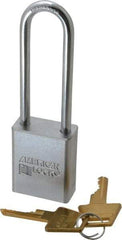 American Lock - 3" Shackle Clearance, Keyed Alike A5102 Padlock - 1/4" Shackle Diam, Steel - Exact Industrial Supply