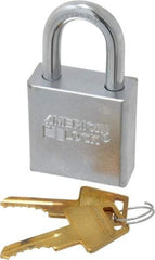 American Lock - 1-1/8" Shackle Clearance, Keyed Different A5200 Padlock - 5/16" Shackle Diam, Steel - Exact Industrial Supply