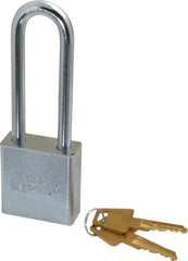 American Lock - 3" Shackle Clearance, Keyed Alike A5202 Padlock - 5/16" Shackle Diam, Steel - Exact Industrial Supply