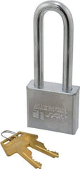 American Lock - 3" Shackle Clearance, Keyed Alike A5262 Padlock - 3/8" Shackle Diam, Steel, with Solid Steel Finish - Exact Industrial Supply