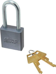 American Lock - 2" Shackle Clearance, Keyed Different A11 Padlock - 5/16" Shackle Diam, Aluminum, with Solid Aluminum Finish - Exact Industrial Supply