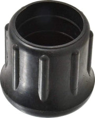 Made in USA - 1-1/4" ID, Rubber Crutch Tip - 1-3/4" Overall Height - Exact Industrial Supply