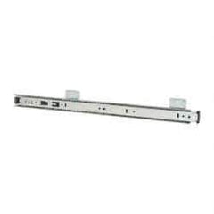 Knape & Vogt - 20" Slide Length, Chrome Variable-Height Keyboard Slide - Chrome Finish - Exact Industrial Supply