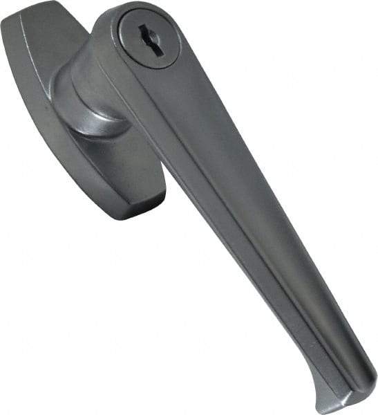 Made in USA - Locking Handle Latch - Polished Chrome Plated - Exact Industrial Supply