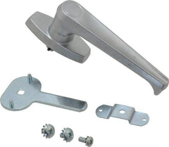 Made in USA - Nonlocking Handle Latch - Polished Chrome Plated - Exact Industrial Supply