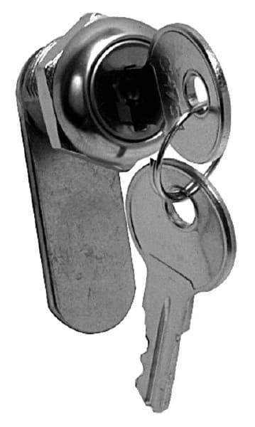 Made in USA - 15/16" Max Thickness, Standard Cam Lock - Polished Brass Finish - Exact Industrial Supply