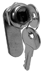 Made in USA - 15/16" Max Thickness, Standard Cam Lock - Polished Brass Finish - Exact Industrial Supply