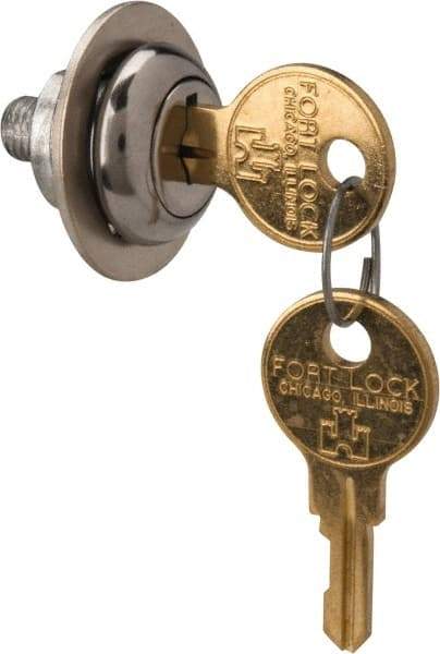 Made in USA - 5/32" Max Thickness, Standard Cam Lock - Stainless Steel Finish - Exact Industrial Supply