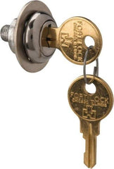 Made in USA - 5/32" Max Thickness, Standard Cam Lock - Stainless Steel Finish - Exact Industrial Supply