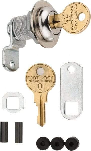 Made in USA - 21/32" Max Thickness, Standard Cam Lock - Stainless Steel Finish - Exact Industrial Supply