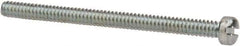 Value Collection - #4-40 UNC, 1-1/2" Length Under Head Slotted Drive Machine Screw - Fillister Head, Grade J82 Steel, Zinc-Plated Finish, Without Washer - Exact Industrial Supply
