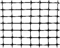 Utility Fence; Type: Utility Fences; Breaking Load Machine Direction (Ft/Lb): 450; Breaking Load Tranverse Direction (Ft/Lb): 610; Mesh Size: 1-3/4 x 1-3/4; Width (Feet): 15; Length (Feet): 330; Color: Black; Material: Polypropylene; Material: Polypropyle