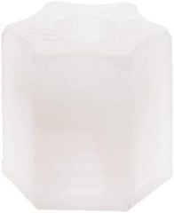 Made in USA - 1/4" Tube OD, Kynar Plastic Compression Tube Compression Nut - 275°F Max, Plastic Grip - Exact Industrial Supply
