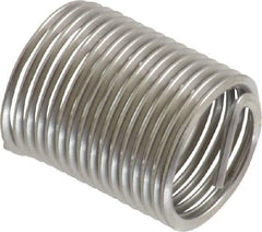 Heli-Coil - M10x1.00 Metric Fine, 20mm OAL, Free Running Helical Insert - 16-1/2 Free Coils, Tanged, Stainless Steel, Bright Finish, 2D Insert Length - Exact Industrial Supply