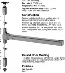 Yale - Flatbars Hand: RHR Rating: Panic Rated - Exact Industrial Supply