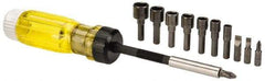 Proto - Mini-Ratchet Bit Screwdriver Kit - Phillips, Slotted, Nut Setters, Magnetic - Exact Industrial Supply