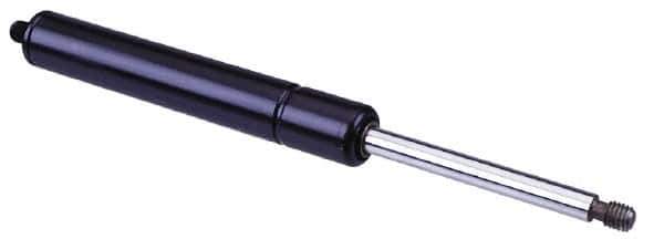 Value Collection - 0.39" Rod Diam, 0.87" Tube Diam, 200 Lb Capacity, Fixed Force Gas Spring - 27.8" Extended Length, 10" Stroke Length, Threaded End, Black Nitride Piston - Exact Industrial Supply