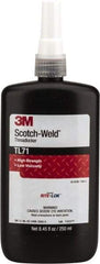 3M - 250 mL, Red, High Strength Liquid Threadlocker - Series TL71, 24 hr Full Cure Time, Hand Tool, Heat Removal - Exact Industrial Supply