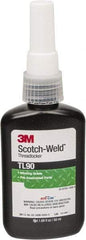 3M - 50 mL Bottle, Purple, Medium Strength Liquid Threadlocker - Series TL90, 24 hr Full Cure Time, Hand Tool Removal - Exact Industrial Supply