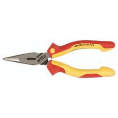 8" LONG NOSE PLIER W/CUTTER - Exact Industrial Supply