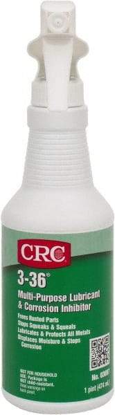 CRC - 16 oz Trigger Spray Bottle Nondrying Film Penetrant/Lubricant - Blue/Green & Clear, -50°F to 250°F, Food Grade - Exact Industrial Supply