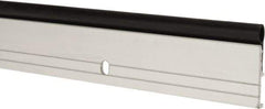 Pemko - 48" Long x 1-1/4" Wide, Head & Jamb Weatherstripping - Clear Anodized Aluminum Finish - Exact Industrial Supply