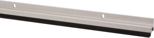 Pemko - 72" Long x 1-1/16" Wide, Heavy-Duty Head & Jamb Weatherstripping - Clear Anodized Aluminum Finish - Exact Industrial Supply