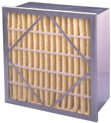 PrecisionAire - 12" Noml Height x 24" Noml Width x 12" Noml Depth, 65% Capture Efficiency, Rigid Box Air Filter - MERV 11, Synthetic Polypropylene, Integrated Corrosion-Resistant Steel Frame, 1,000 CFM - Exact Industrial Supply