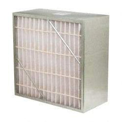 Value Collection - 24" Noml Height x 24" Noml Width x 12" Noml Depth, 65% Capture Efficiency, Rigid Box Air Filter - MERV 11, Synthetic Polypropylene, Integrated Corrosion-Resistant Steel Frame, 2,000 CFM - Exact Industrial Supply