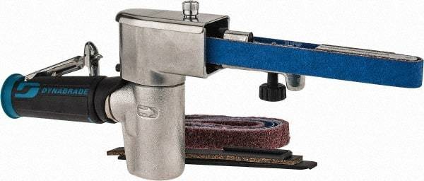 Dynabrade - 1/4 to 3/4 x 18 Inch, 20,000 RPM Air Belt Sander - 0.5 Hp, 1/4 NPT Inlet, 28 CFM Air Consumption, 4,550 FPM Speed - Exact Industrial Supply