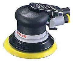 Dynabrade - 12,000 OPM, 18 CFM Air Consumption, Palm Air Orbital Sander - Round Pad, 1/4 NPT Inlet - Exact Industrial Supply