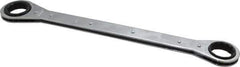 Lang - 1-1/8" x 1-3/16" 12 Point Ratcheting Box Wrench - Double End, 15" OAL, Steel - Exact Industrial Supply