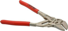 Knipex - 7" OAL, Pipe Wrench Tongue & Groove Pliers - Smooth Smooth Jaws, Standard Head - Exact Industrial Supply