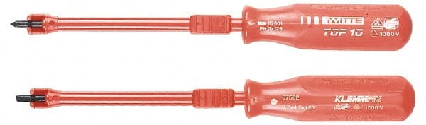 Witte - #0, 8-1/2" OAL, Insulated Phillips Screwdriver - Exact Industrial Supply