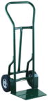 Shovel Nose Fright, Dock and Warehouse 900 lb Capacity Hand Truck - 1- 1/4" Tubular steel frame robotically welded - 1/4" High strength tapered steel base plate -- 10" Solid Rubber wheels - Exact Industrial Supply