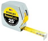 STANLEY® PowerLock® Classic Tape Measure 1" x 25' - Exact Industrial Supply