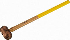 Cook Hammer - 10 Lb Head Nonsparking Mallet - 31" OAL, Wood Handle - Exact Industrial Supply