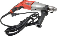 Milwaukee Tool - 120 Volt 1/2" Keyed Chuck Electric Hammer Drill - 0 to 20,000 & 0 to 40,000 BPM, 0 to 1,350 & 0 to 2,500 RPM, Reversible - Exact Industrial Supply