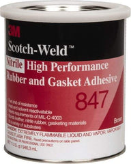 3M - 32 oz Can Brown Butyl Rubber Gasket Sealant - 300°F Max Operating Temp, Series 847 - Exact Industrial Supply