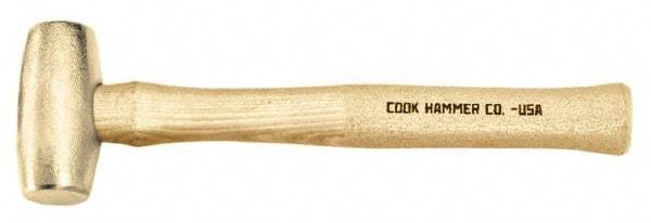 Cook Hammer - 6 Lb Head Nonsparking Mallet - 16" OAL, Wood Handle - Exact Industrial Supply