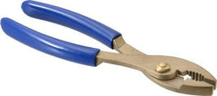 Ampco - 8" OAL, Combination Slip Joint Pliers - Standard Jaw, Standard Head, Nonsparking - Exact Industrial Supply