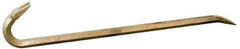 Ampco - 36" OAL Nonsparking Wrecking Bar - 1-11/16" Wide, Aluminum Bronze - Exact Industrial Supply