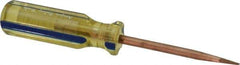 Ampco - Nonsparking Slotted Screwdriver - Round Shank, Acetate Handle - Exact Industrial Supply
