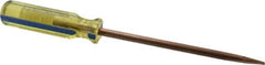 Ampco - Nonsparking Slotted Screwdriver - Round Shank, Acetate Handle - Exact Industrial Supply