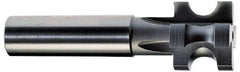 Value Collection - 3/32" Radius, 3/16" Circle Diam, 3/4" Cutter Diam, 3/4" Cutting Width, Shank Connection, Concave Radius Cutter - 1/2" Shank Diam, 3" OAL, High Speed Steel, Uncoated, 6 Teeth, Weldon Flat - Exact Industrial Supply