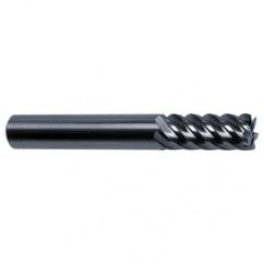 25mm Dia. - 121mm OAL - 45° Helix Bright Carbide End Mill - 10 FL - Exact Industrial Supply