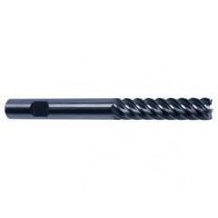 10mm Dia. - 100mm OAL - 45° Helix Bright Carbide End Mill - 6 FL - Exact Industrial Supply
