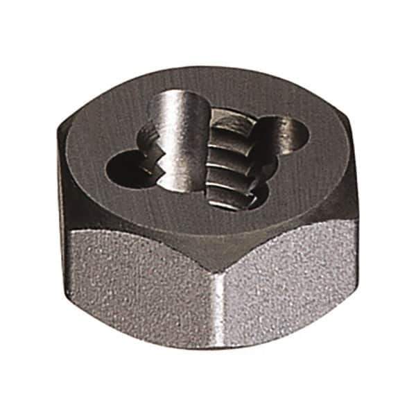 Vermont Tap & Die - 3/4-14 NPT, Right Hand, Rethreading Die - 5/8" Thick, Adjustable, Carbon Steel, Series 281 - Exact Industrial Supply