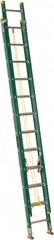 Louisville - 24' High, Type I Rating, Fiberglass Industrial Extension Ladder - Exact Industrial Supply