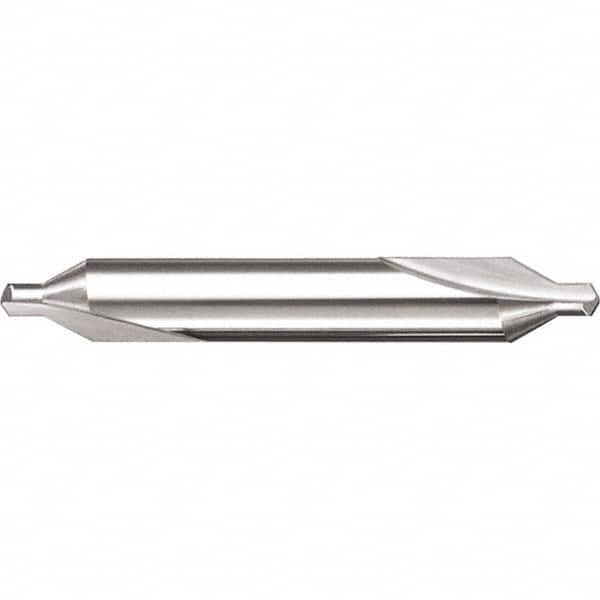 SGS - 5.00 Plain Cut 60° Incl Angle Solid Carbide Combo Drill & Countersink - Exact Industrial Supply